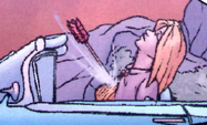 An arrow kills Leo Wyatt's human Charge in the comics.