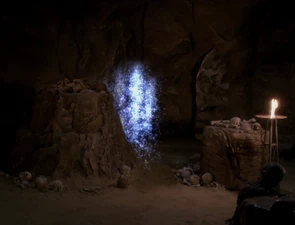 Paige orbing in with Phoebe.