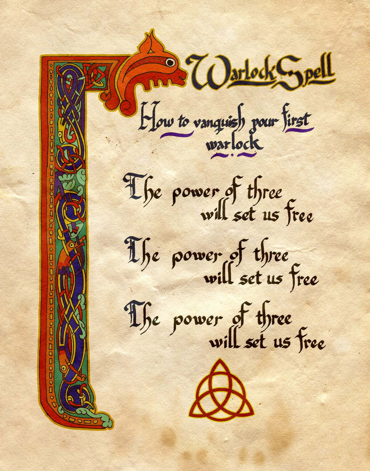 Warlock Spell Charmed Book of Shadows Wiki Fandom