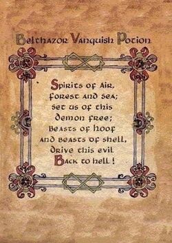 Belthazor Vanquishing Spell | Charmedverse Wiki | Fandom