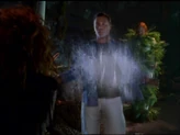 She creates a column of water around Leo