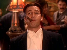 Drake has a cigar while back in time