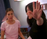 Prue holds the door shut