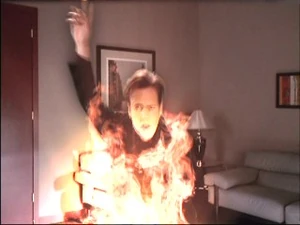 Drake bursts into flames