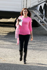 On film set in Griffith's Park - March 29, 2011