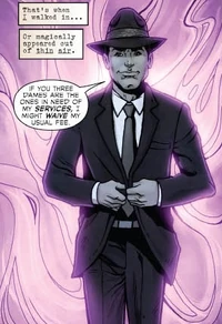 Richard arrives after Paige conjures him