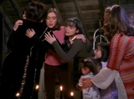 Penny hugs the sisters before they leave