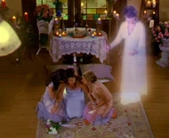 Penny tries to comfort her granddaughter