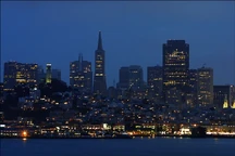 Downtown at night