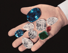 Harry Winston Holds Famous Stones in Palm of Hand Exp 08.16.13