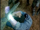 A partial forcefield on his arm