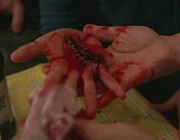 Healing instantly from a cut hand
