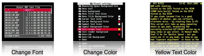 TextFileRead-Change Font etc