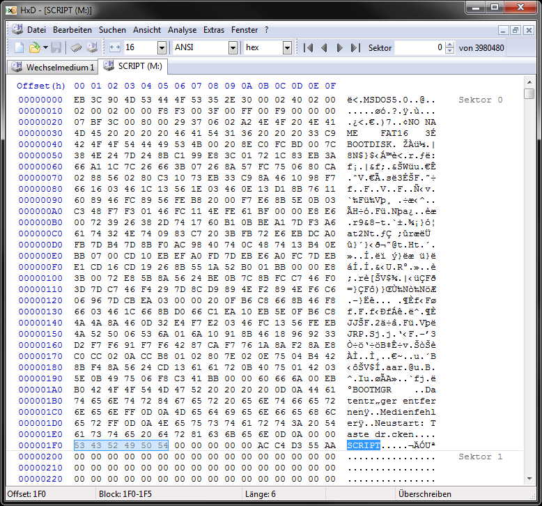 HxD - Freeware Hex Editor and Disk Editor