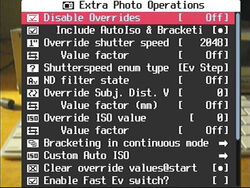 CHDK Extra Photo Operations Menu