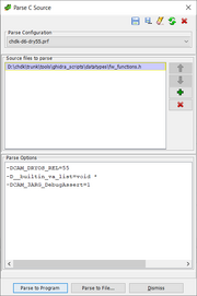 Ghidra-parse-configuration