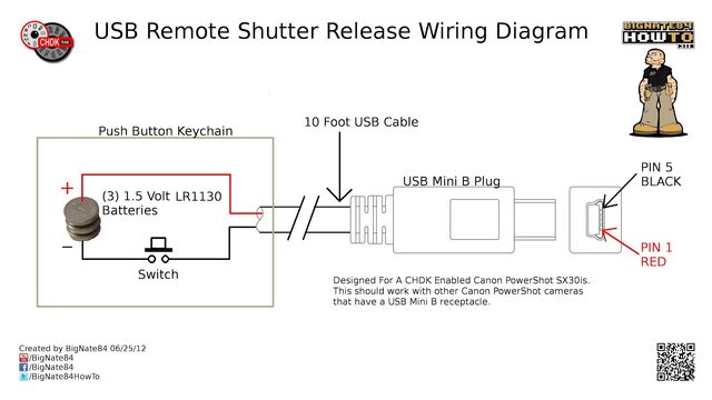 0001 USB Remote Shutter Wiring Diagram -1