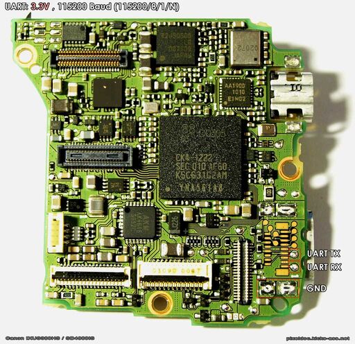 Canon SD4000 UART Pinout