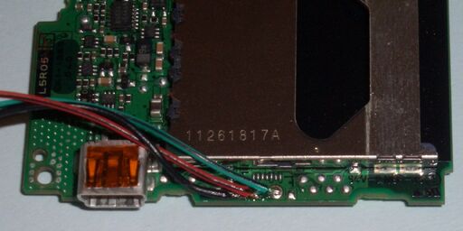 Canon IXUS750 UART Pinout