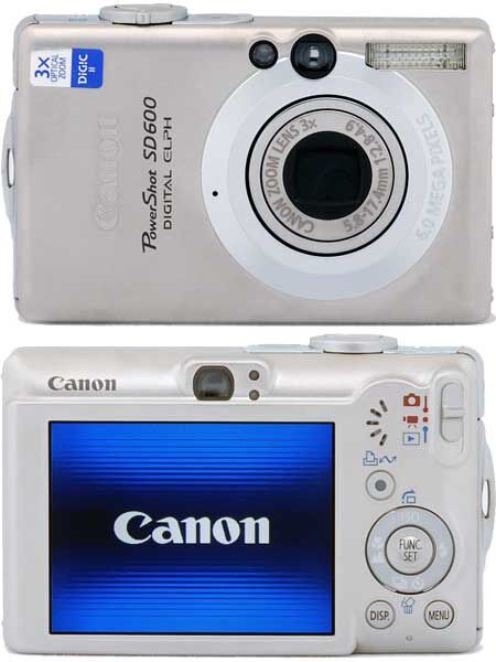 canon powershot sd600 digital elph camera