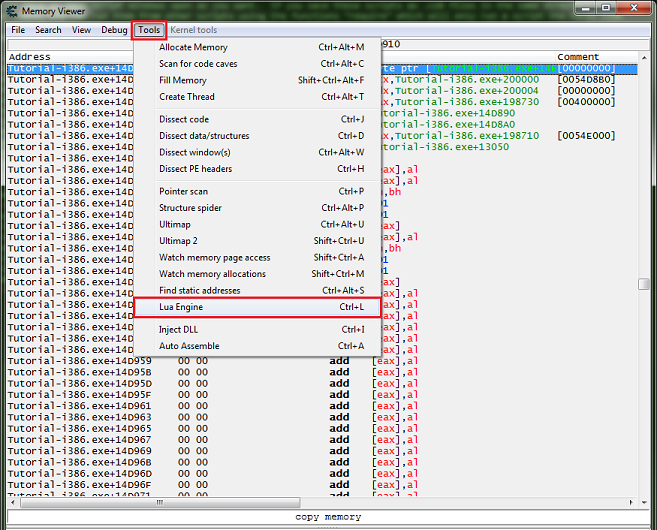 Cheat Engine :: View topic - how to read or write Binary&Binary(x->y) with  lua src