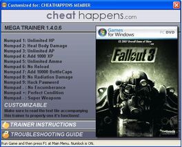 Fallout 3 – Game of the Year Edition Trainer – Cheat Evolution