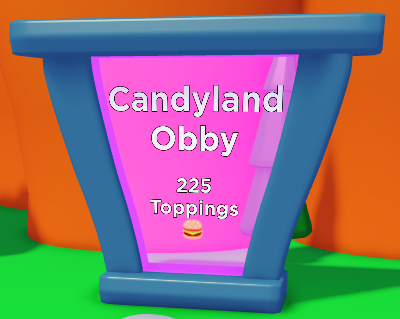 Candyland Obby Cheeseburger Simulator Wiki Fandom - candy land obby roblox