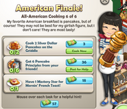 American Finale! tasks