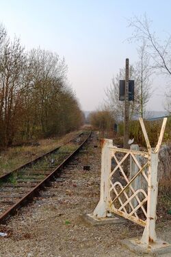 Dreux ancienne ligne Evreux Dreux vers Evreux passage Osmeaux (fvexler)