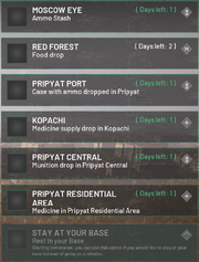 Mission screen
