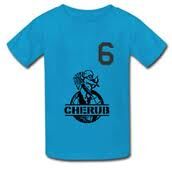 blue cherub shirt