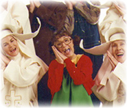 Paty Strevel, Chiquinha (María Antonieta de las Nieves) e Irmã Momicia (Lili Inclán).