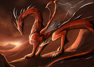 Dragon on a desert land by dragon de lune-d50g82h