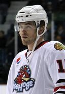 Hugh Jessiman playing for the Rockford IceHogs