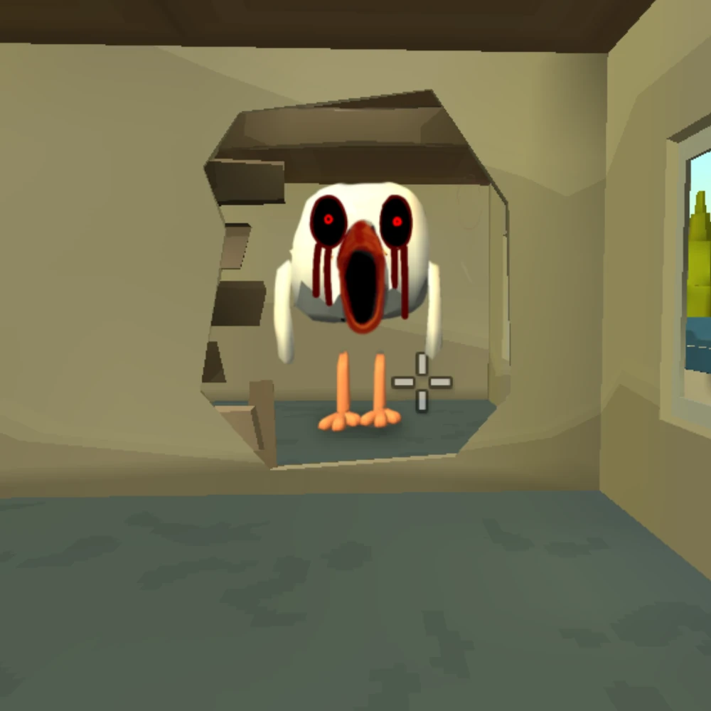 scary chicken 666, chicken gun