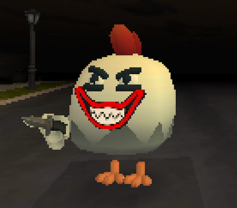 Chicken Gun is nightmare scary chicken 666 #Short, scary chicken 666