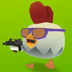 Chicken gun vs chicken gun private server vs rooster Rudy 😂 
