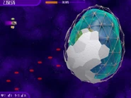 Mother-Hen Ship with its yolk exposed in Ultimate Omelette.