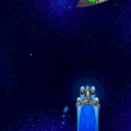 Vulcan Chaingun at ⚡20, damaging Chickens and Barriers.