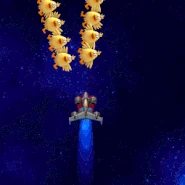 Ion Blaster at ⚡3, damaging Chicks.