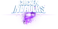 CIULogoBETA.png (750 KB) An early version of the logo from Teaser 1. The galaxy spiral extends further, the "CHICKEN INVADERS" text doesn't have a purple reflection and the "UNIVERSE" text is bleaker.