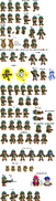 a sprite sheet of tediz mugen