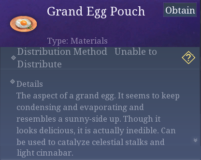 Grand Egg Pouch | Chimeraland Wiki | Fandom