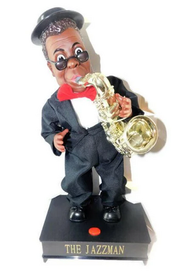 The Jazzman Tuxedo Animated Singing Swinging Dancing Plays