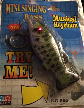 Bass fish keychain store