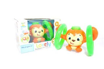 Bright starts roll & glow monkey toy new arrivals