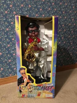 The Jazzman Dancing and swaying Saxophone Player Toy