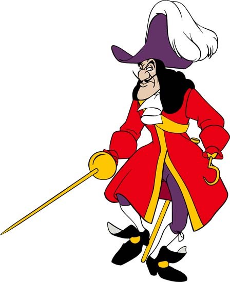 Disney World Cartoon: 7 Captain Hook Disney Cartoon Characters