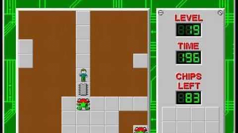 Chip's Challenge 1 level 19 solution - 171 seconds