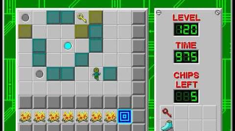 Chip's Challenge 1 level 120 solution - 947 seconds